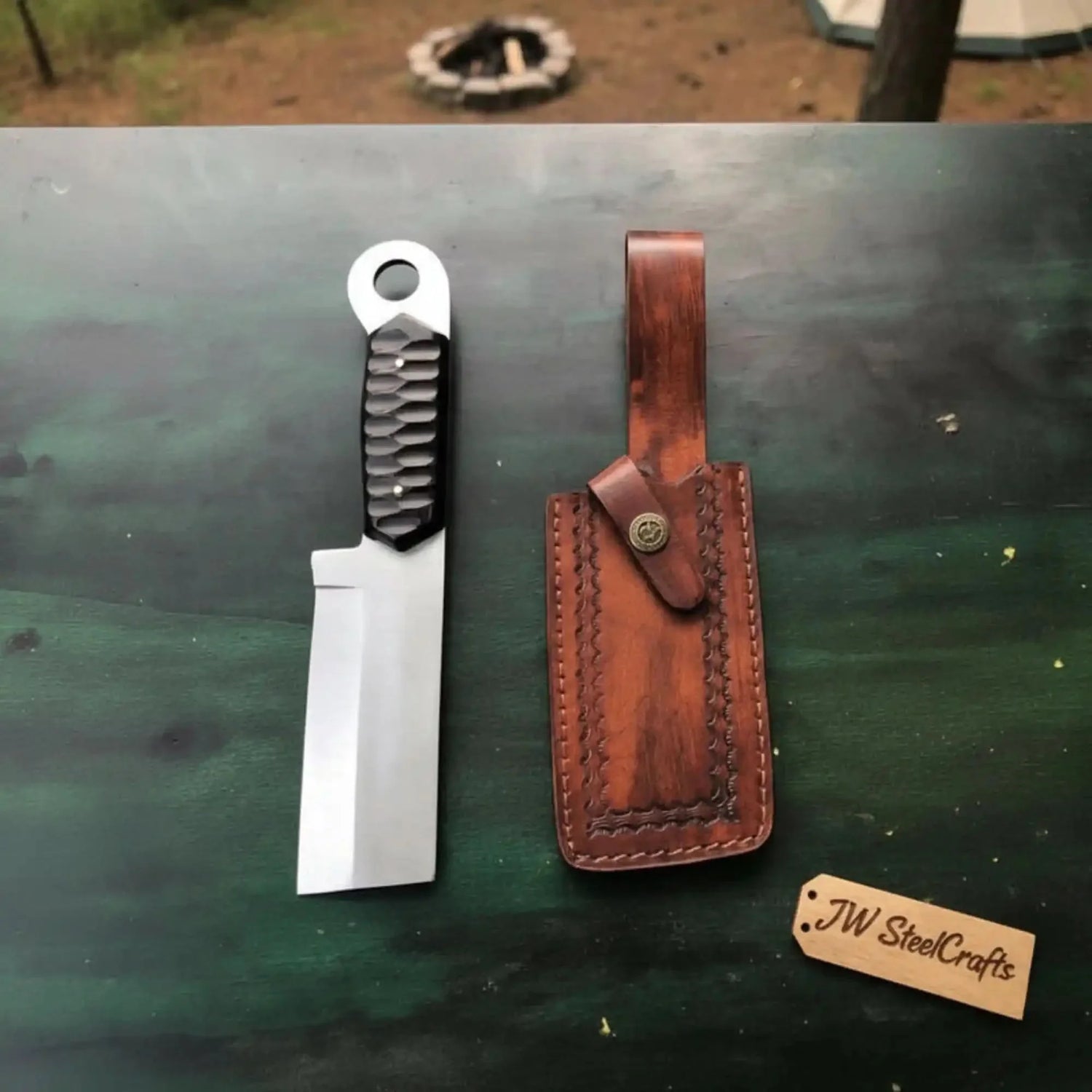 Custom hand Made D2 Steel Tanto knife MB-0094