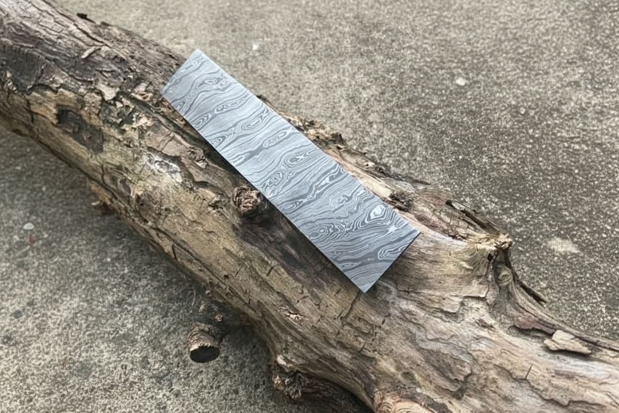 Custom Handmade Damascus Steel 10” Blank Billet- Blade For Knife Making DE-46