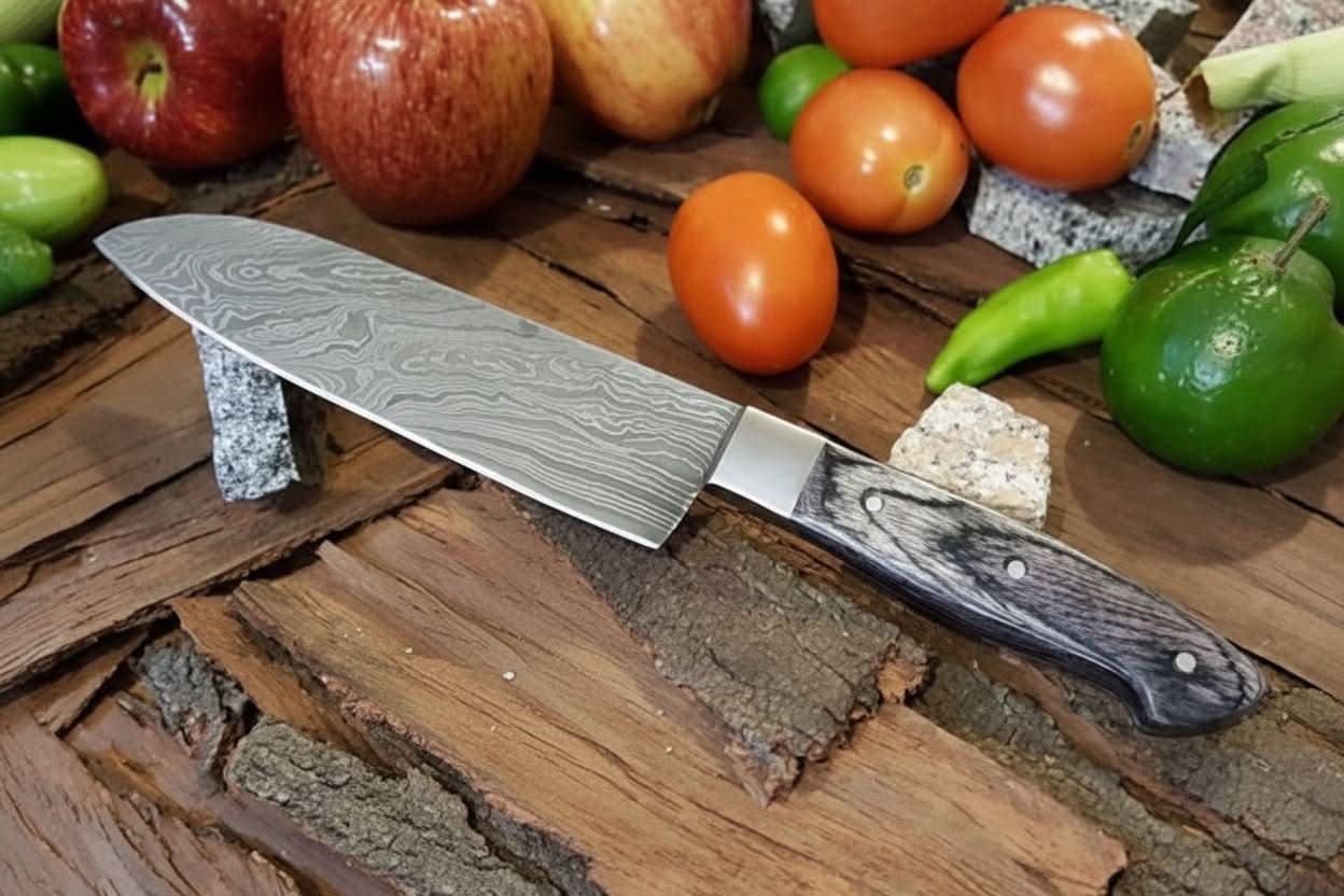 Custom Handmade Damascus Steel Chef knife/Kitchen Knife/Perfect Gift DK-060