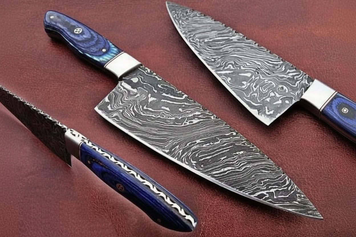 Custom Handmade Damascus Steel Full Tang Chef Knife / Vegetable Knife / Kitchen Knife DK-0130