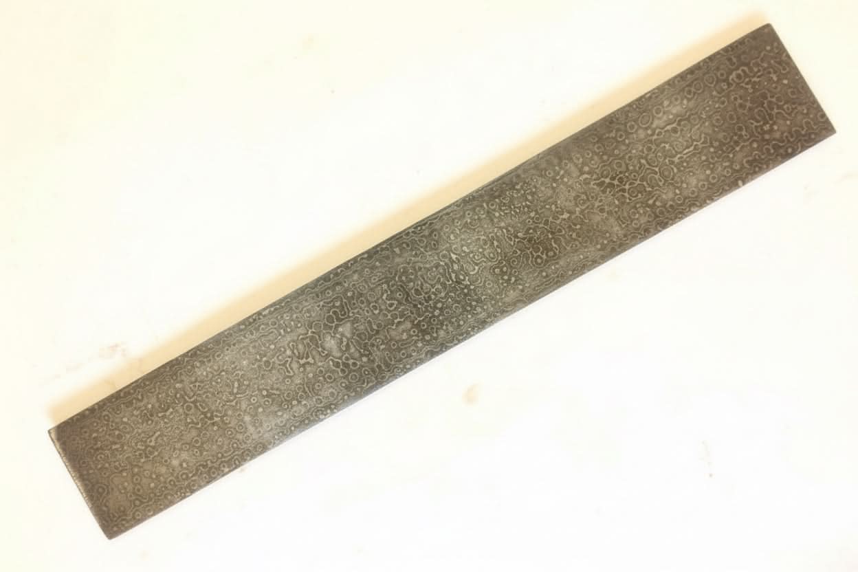 Raindrop Pattern Damascus Steel Billet Bar for Knife Making and Bladesmith Stock
