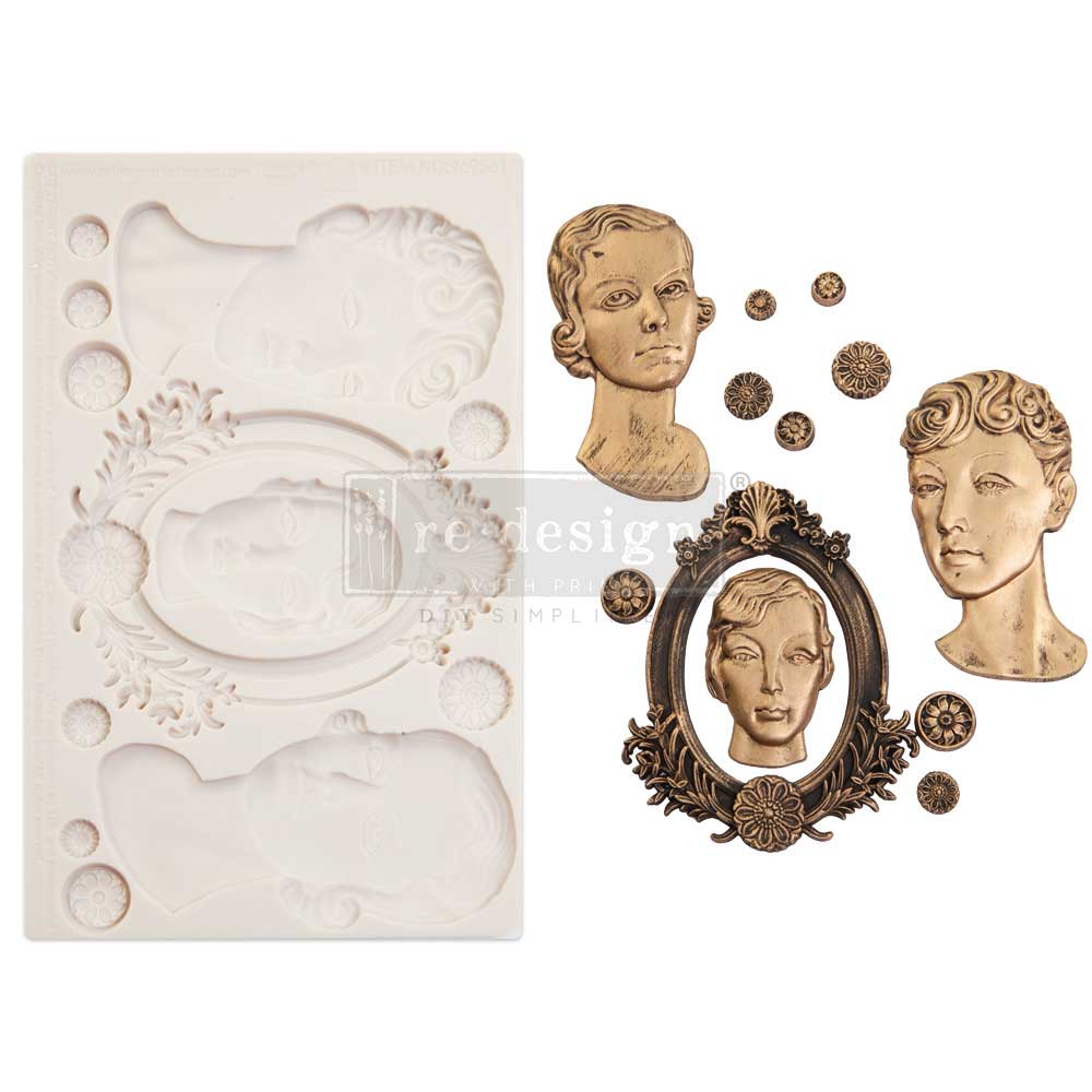 Finnabair Moulds - Vintage Ladies - 1 pc, 5
