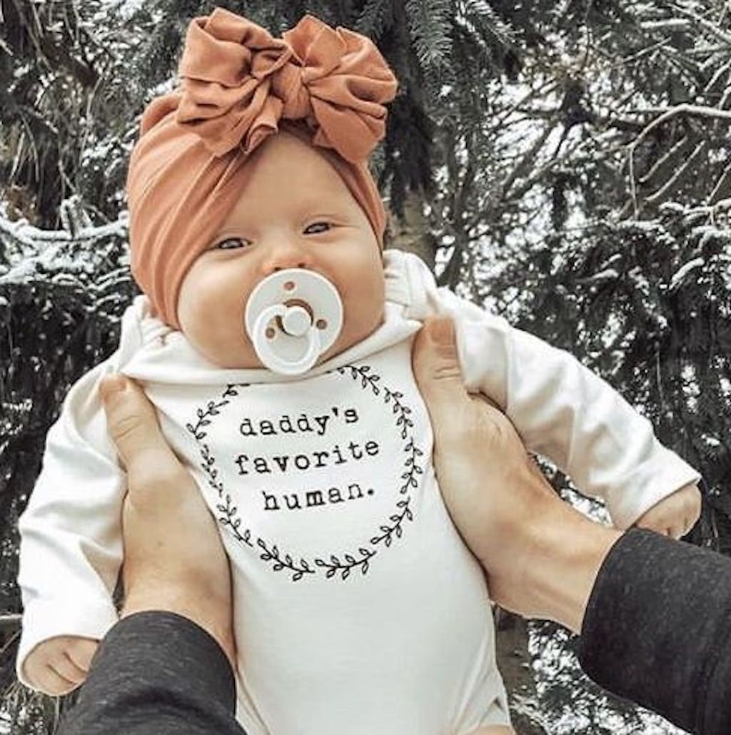 Daddy's Favorite Human Organic Bodysuit Long Sleeve by Tenth & Pine, product image 5