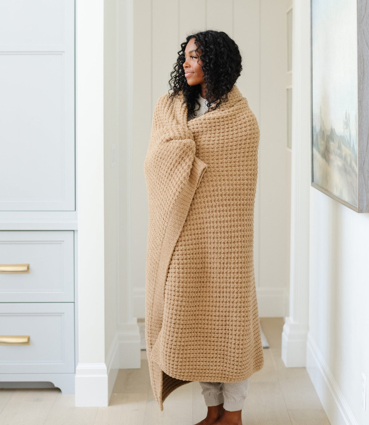 Waffle Knit XL Throw Blankets by Saranoni, product image 13