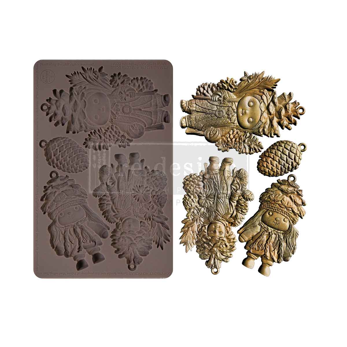Decor Moulds® - Pinecone Dolls - 1 pc, 5