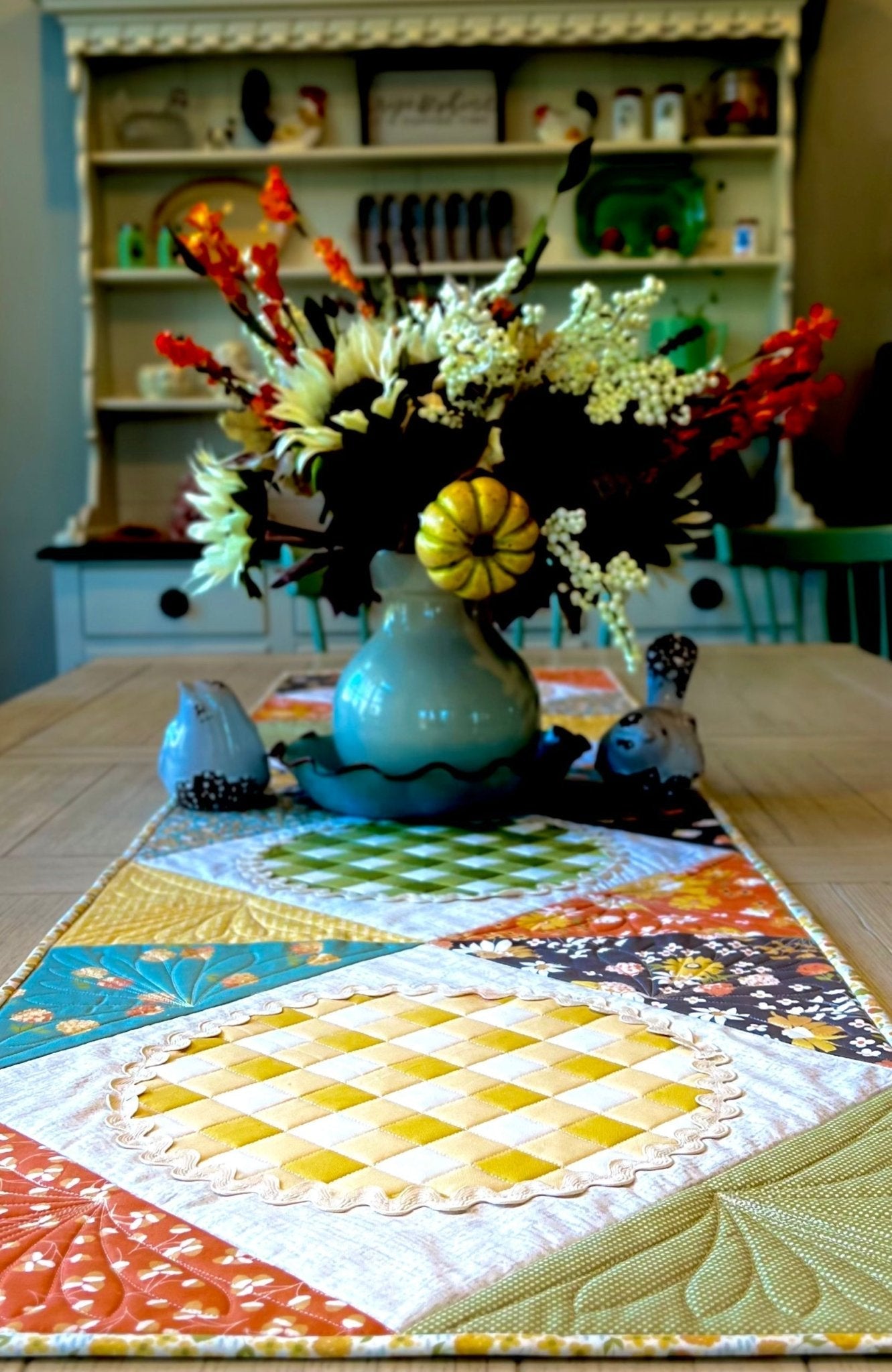 Easy as Pie Quilted Table Runner - Pattern Paper Print Version