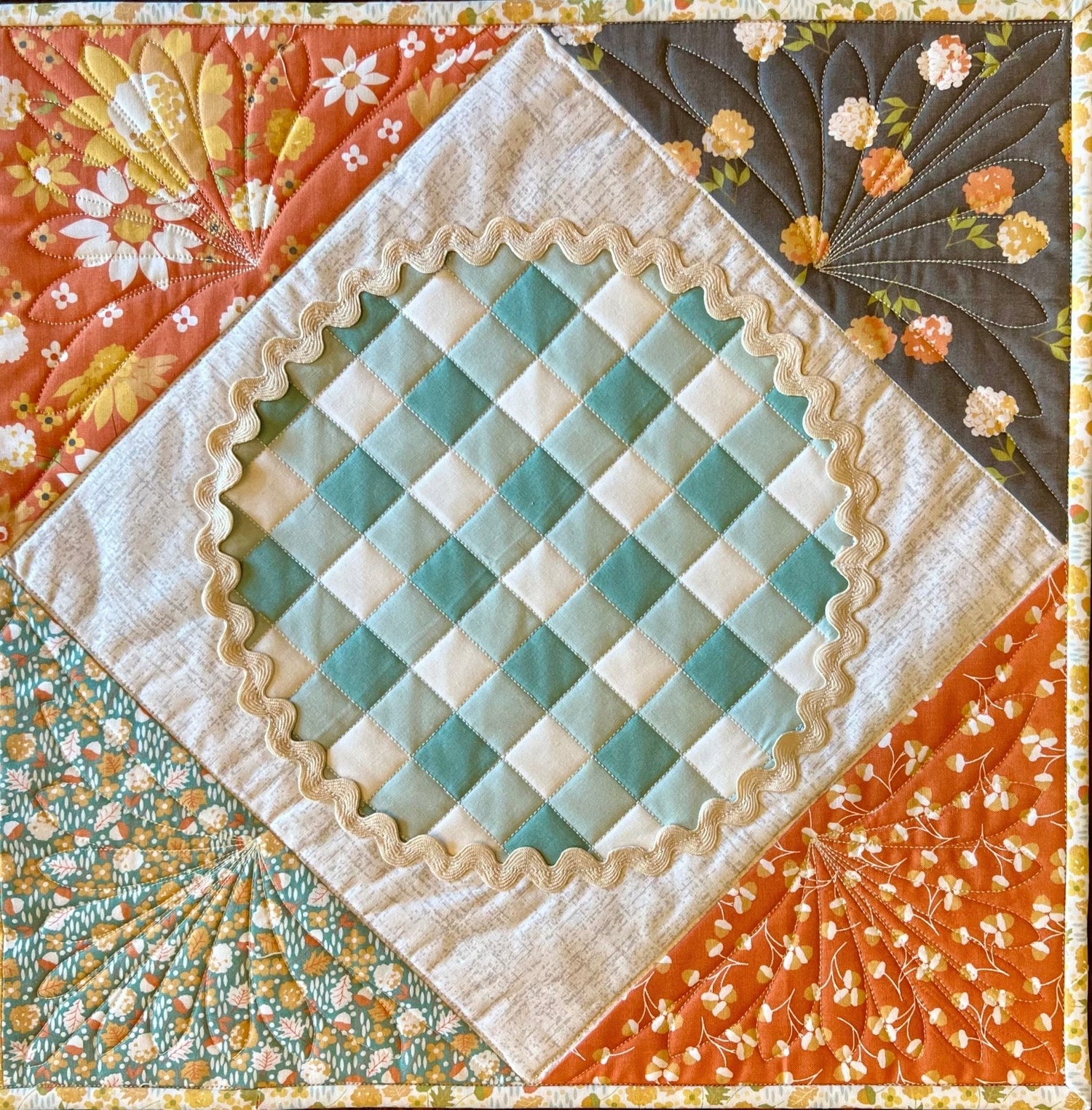 Easy as Pie Quilted Table Runner - Pattern Paper Print Version