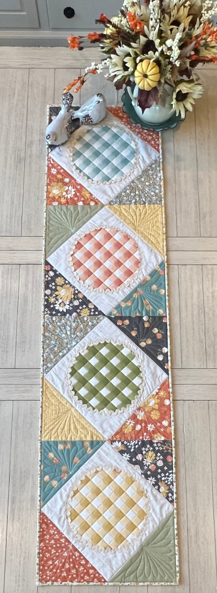 Easy as Pie Quilted Table Runner - Pattern Paper Print Version