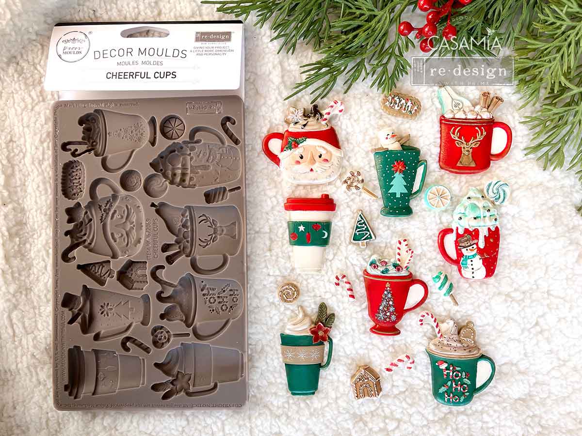 Decor Moulds® - Cheerful Cups - 1 pc, 5