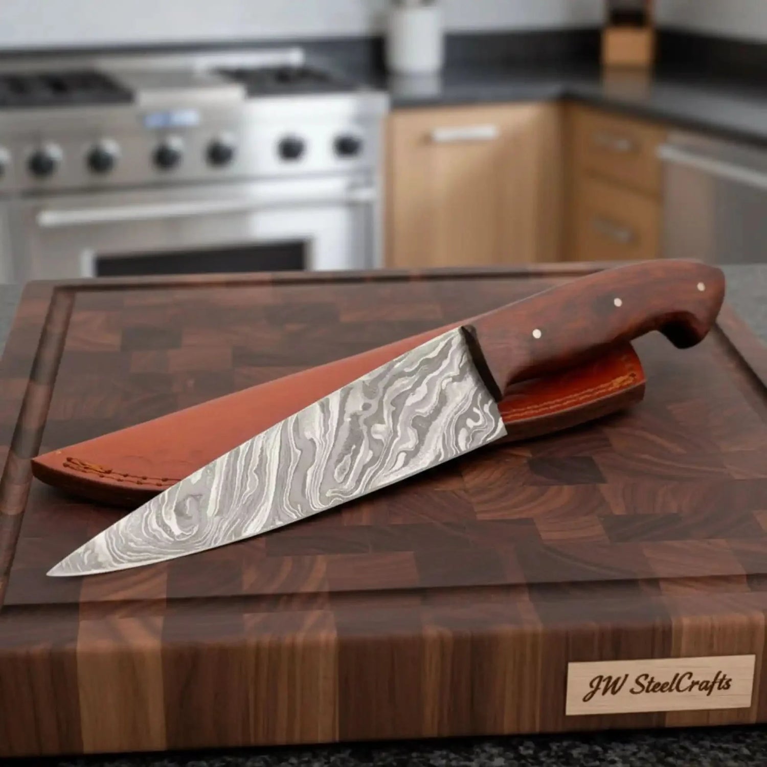 Damascus Chef Knife Set — 10