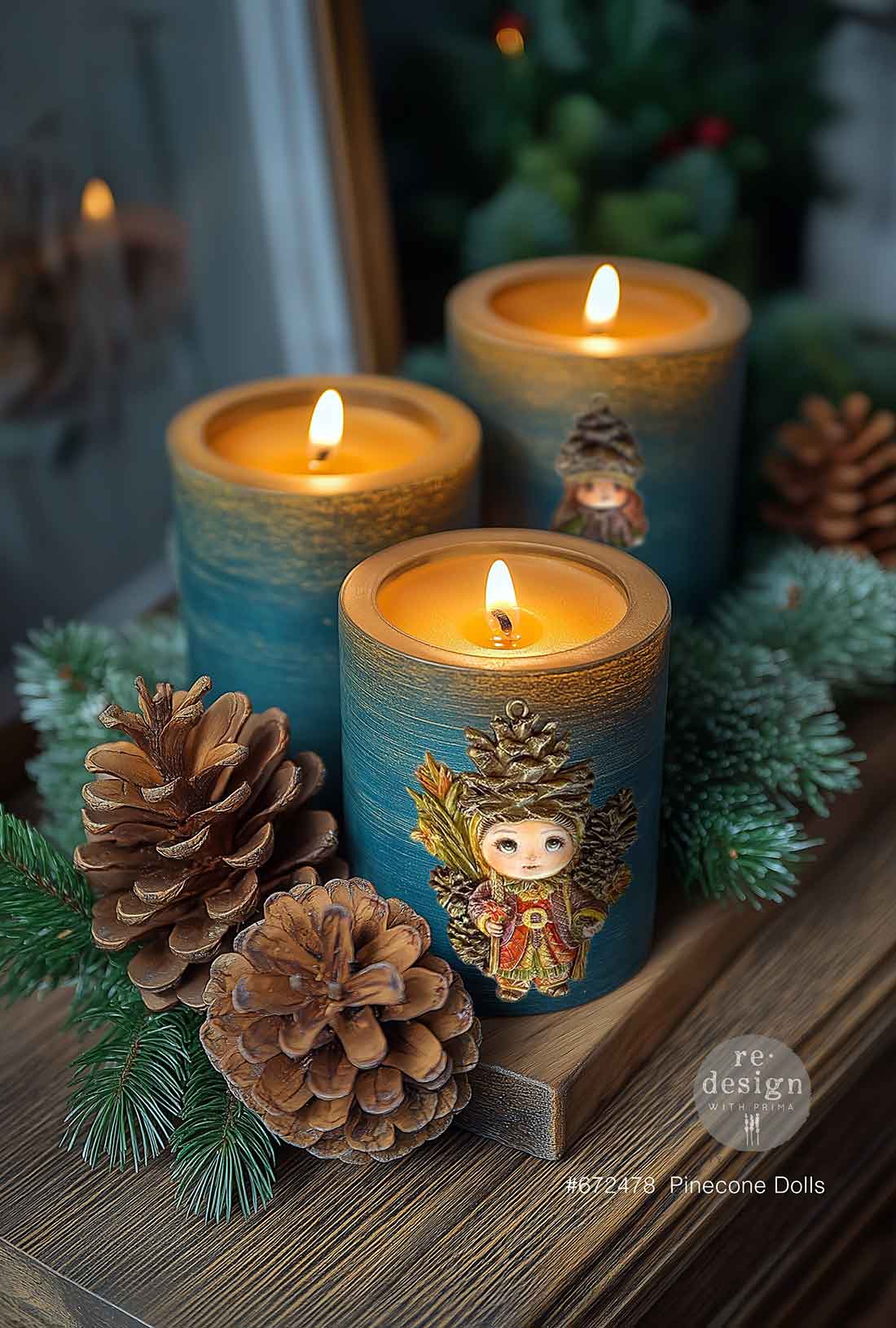 Decor Moulds® - Pinecone Dolls - 1 pc, 5