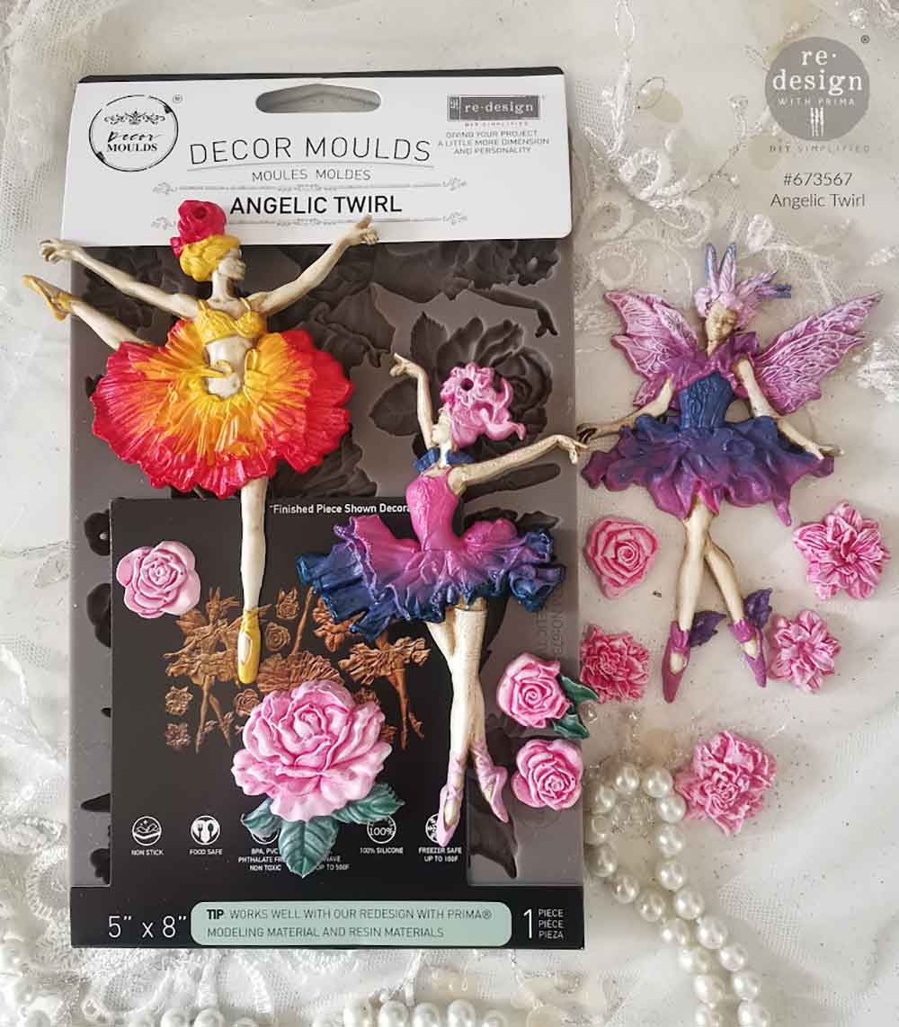 Decor Moulds®- Angelic Twirl - 1 pc, 5