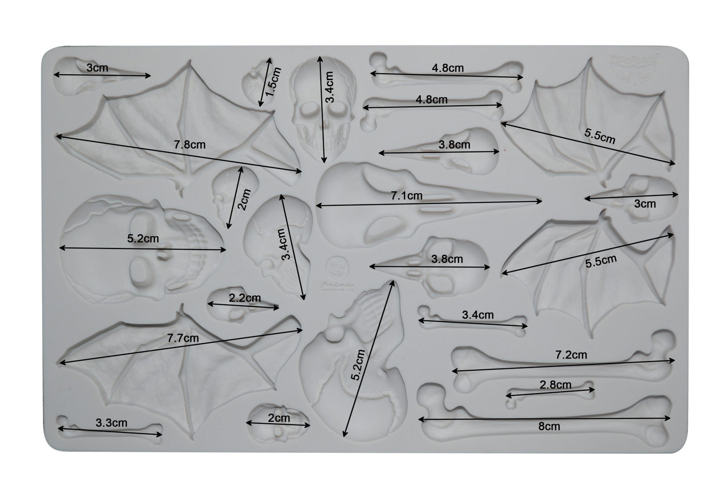 Finnabair - Moulds - Wings and Bones - 1 pc, 5x8 in Copyright #VA0002330242
