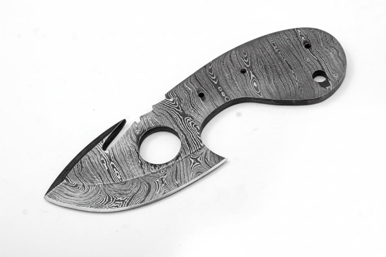 Custom Twist Damascus Steel Small Blank Blade for Skinning/ Hunting knife making Blank Blade