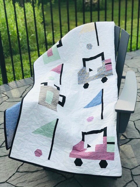 Golf Bags and Flags Quilt Pattern - PRINT PAPER VERSION