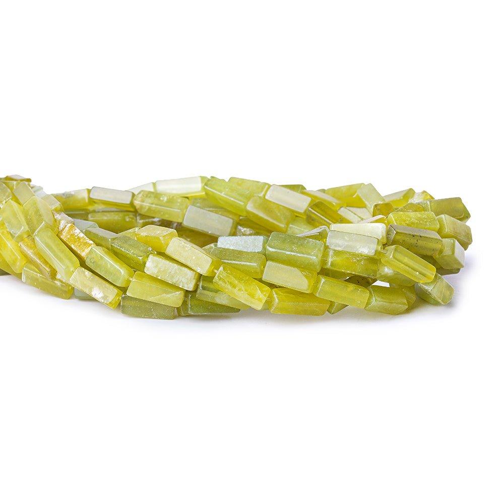 Green Serpentine Bead Plain Rectangle