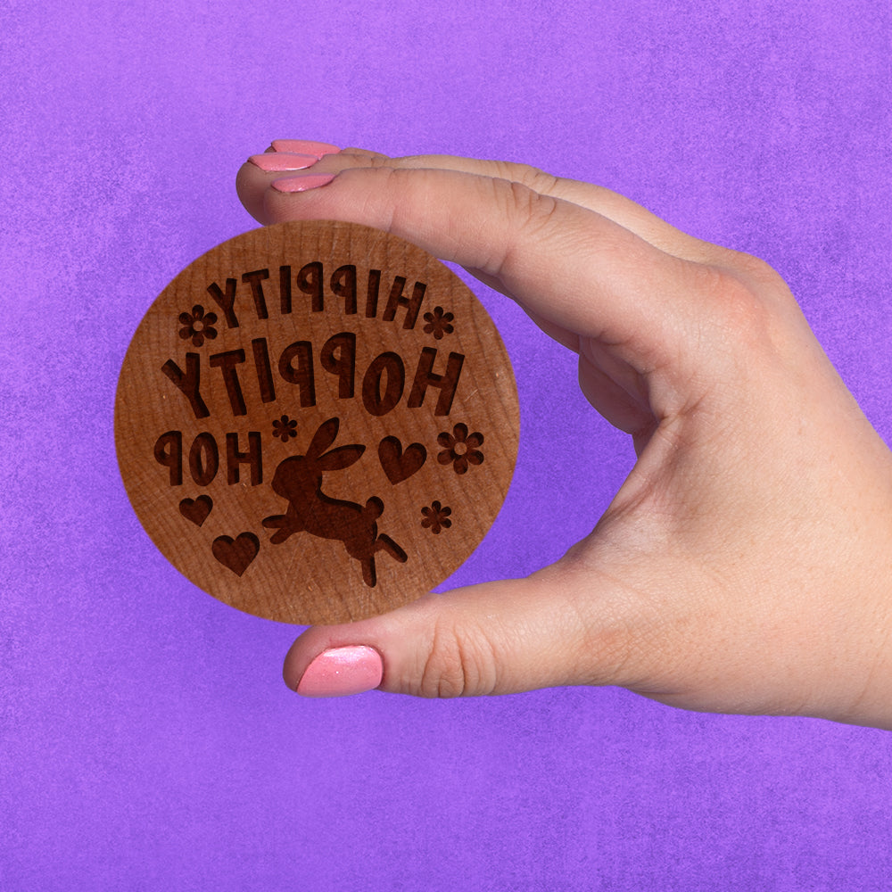 Embossed Easter Cookie Press - Hippity Hoppity