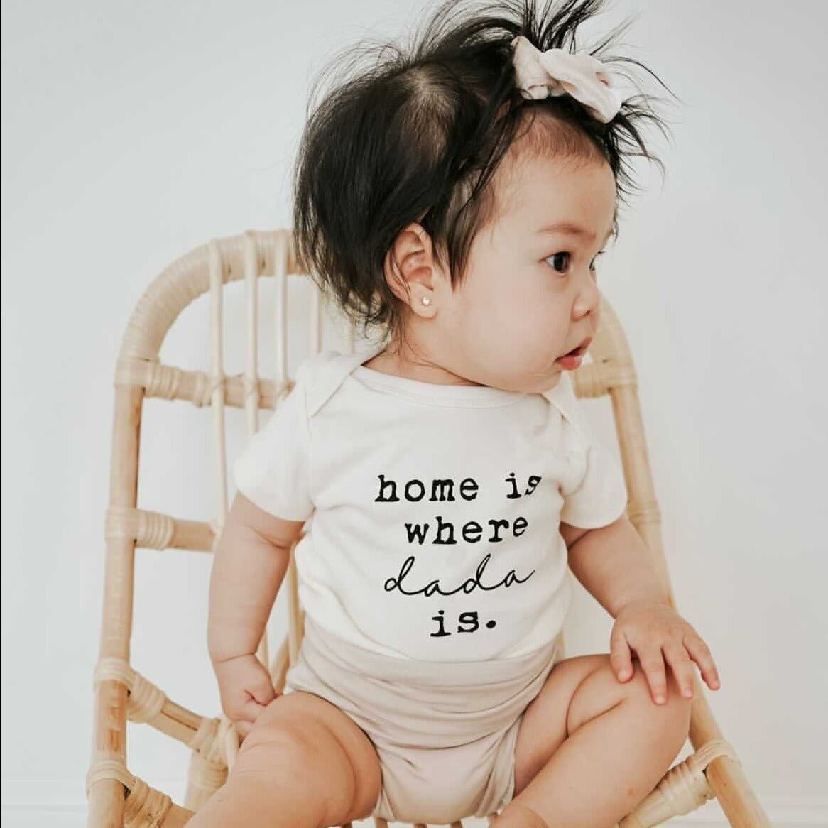 Home is Where Dada is Organic Baby Bodysuit by Tenth & Pine, product image 5