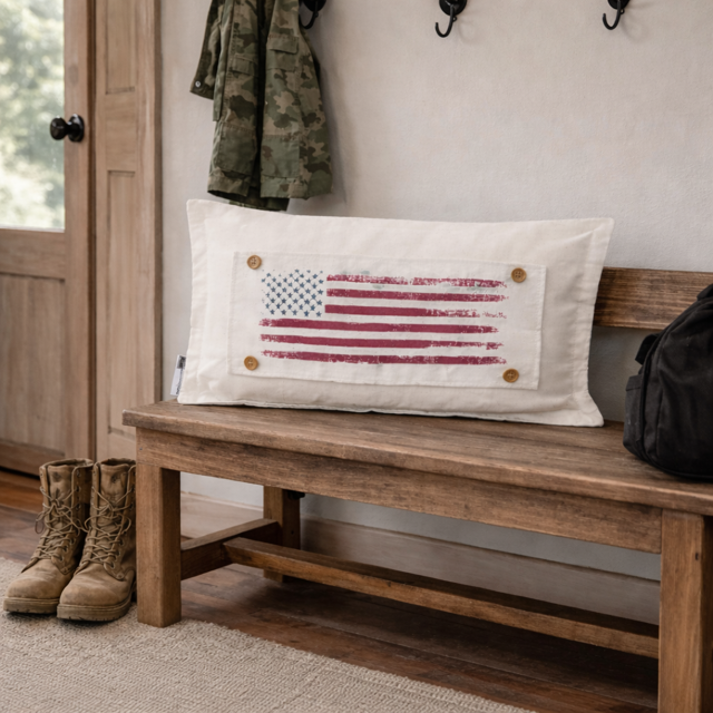 NEW! RECTANGLE SPRING/SUMMER/FALL BUNDLE: 3 seasons + BOHO REC. pillow: SPRING BIKE, OLD GLORY, GATHER TOGETHER