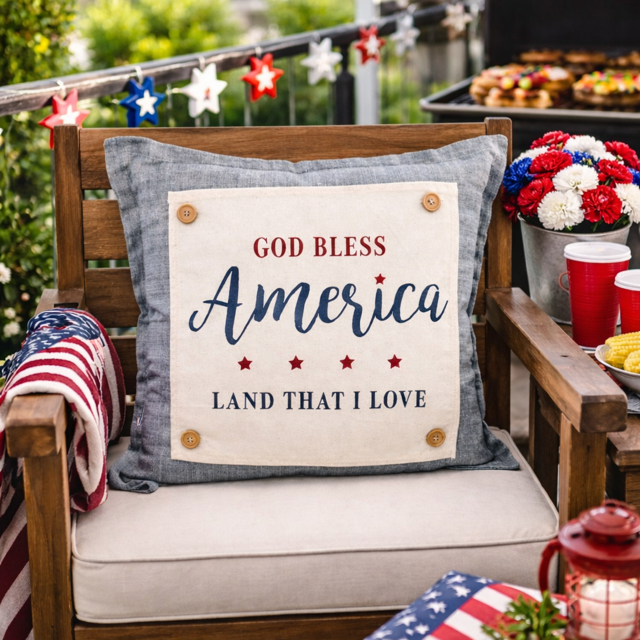 NEW! SPRING/SUMMER/FALL BUNDLE: 3 seasons +Square Gray pillow: JESUS TOMB, AMERICA 1776, MEET IN PUMPKIN PATCH