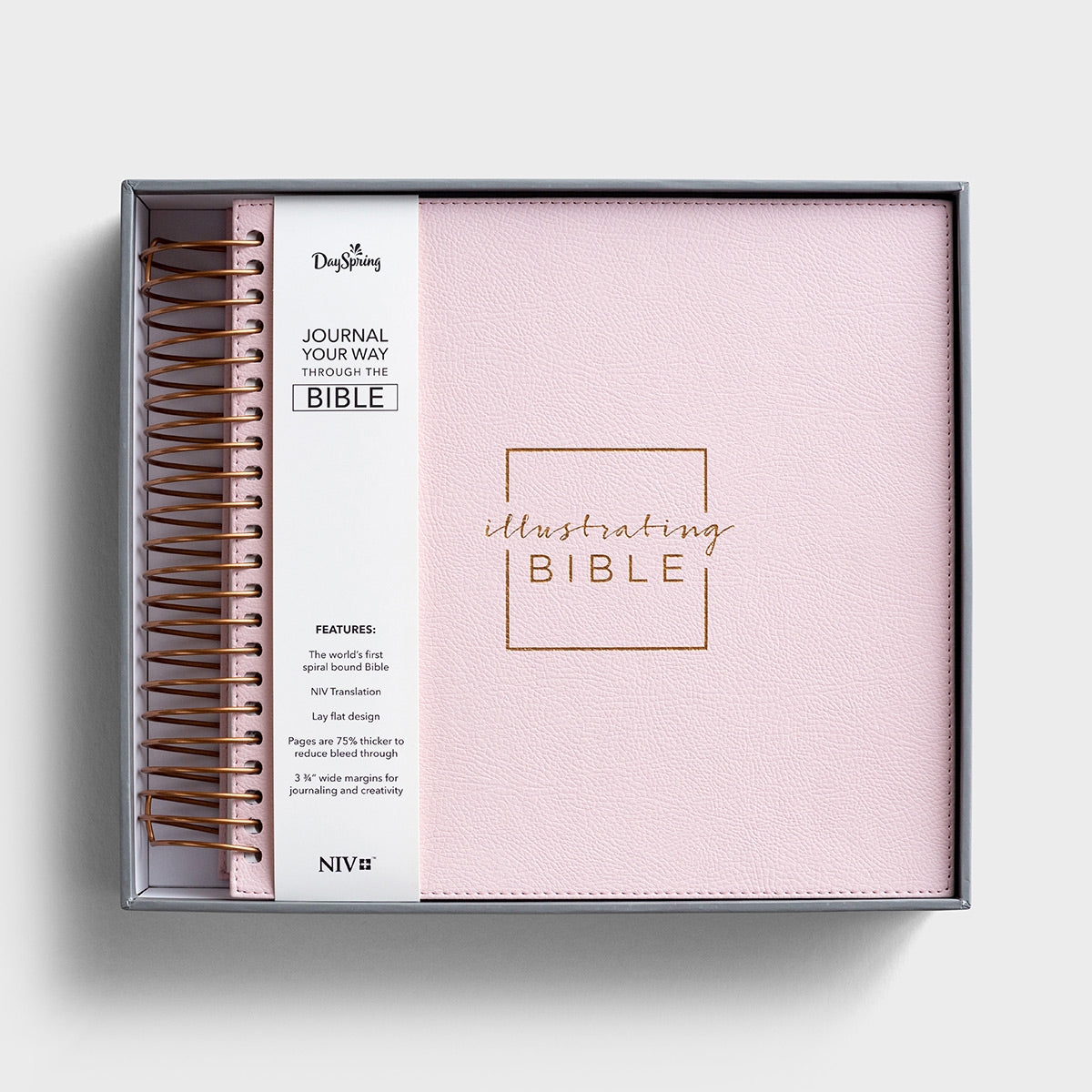 DaySpring - NIV Illustrating Journaling Bible – Soft Pink Faux Leather