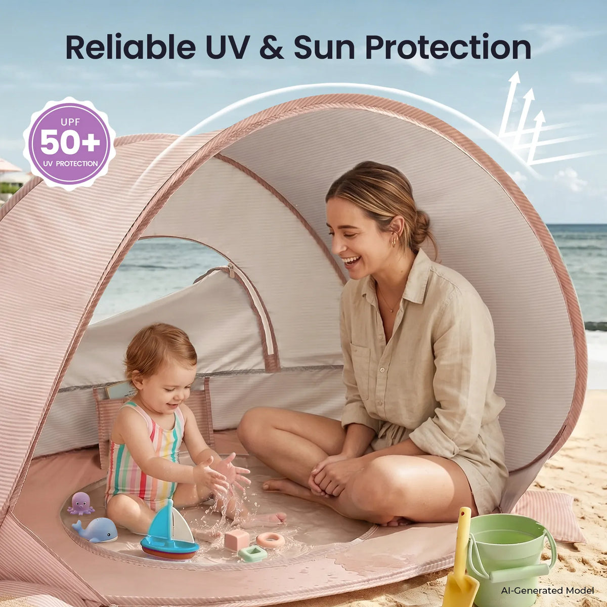 Tiny Land® 3-in-1 Baby Beach Tent by Tiny Land INC, product image 15