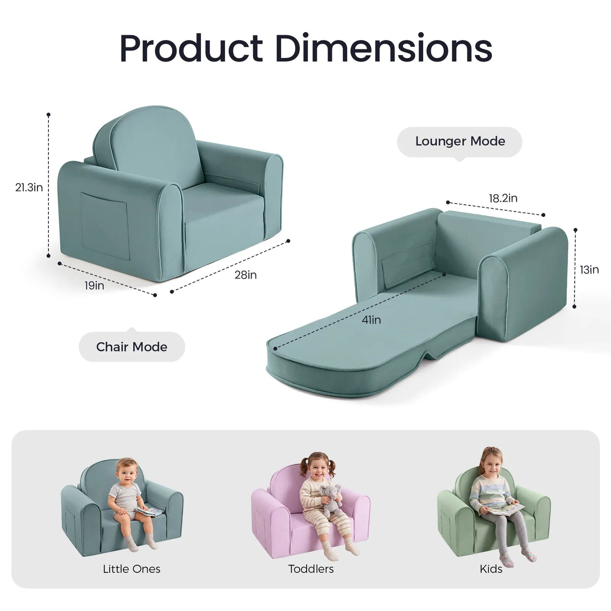 Tiny Land® GentleSnug Kids Sofa Chair by Tiny Land INC, product image 32