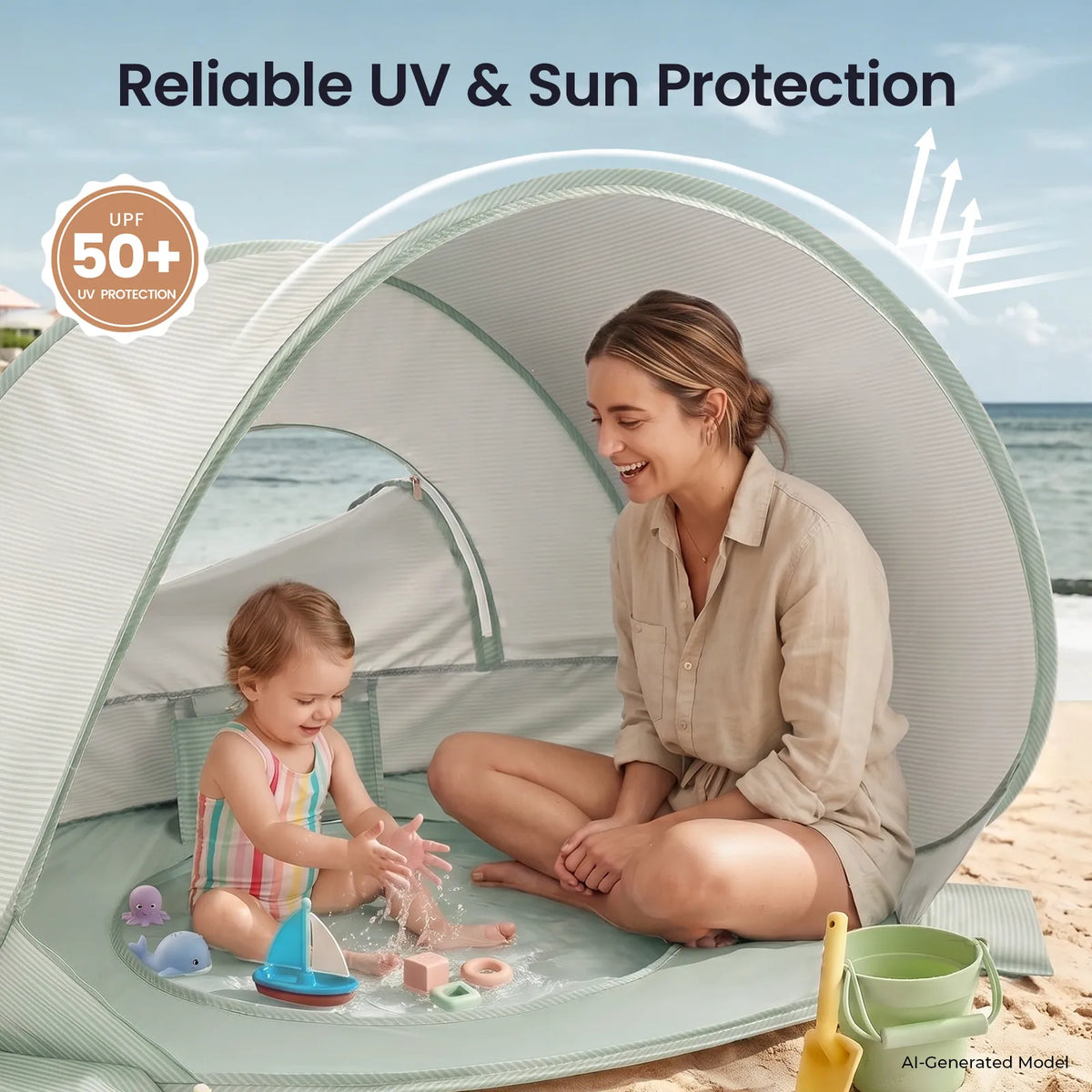Tiny Land® 3-in-1 Baby Beach Tent by Tiny Land INC, product image 2