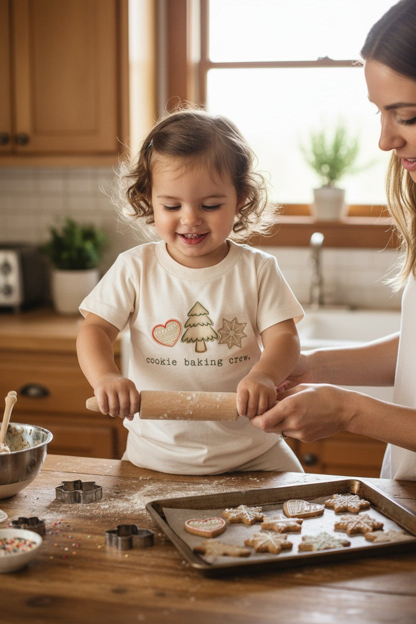 Cookie Baking Crew Organic Kids T-Shirt by Tenth & Pine, product image 2