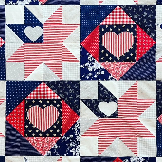Love of Liberty Quilt Pattern - Paper Print Version, Mailed