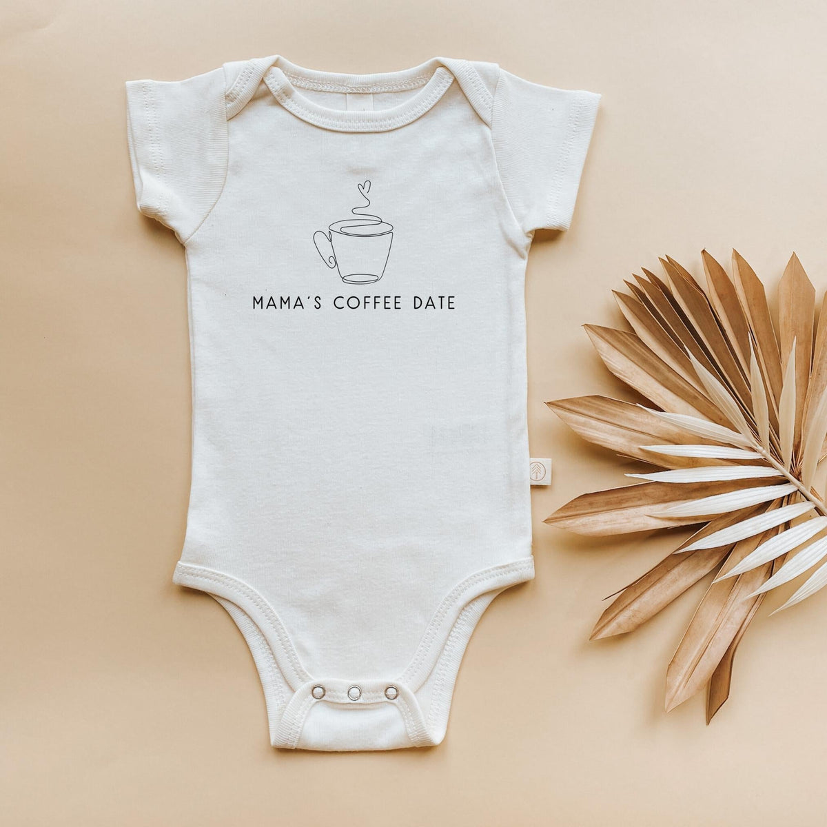 Mama's Coffee Date Organic Baby Bodysuit by Tenth & Pine, product image 2