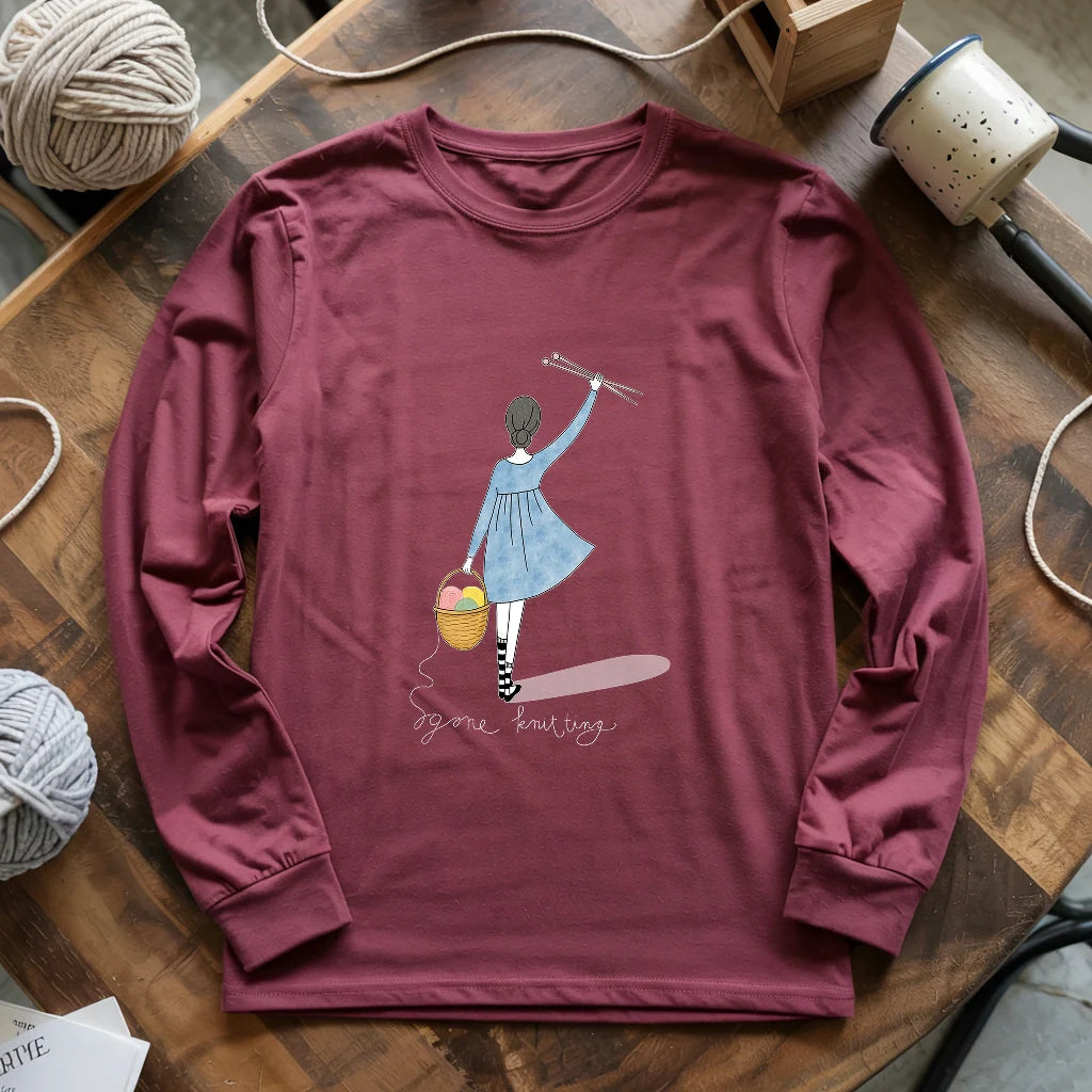 Gone Knitting Long Sleeve T-shirt