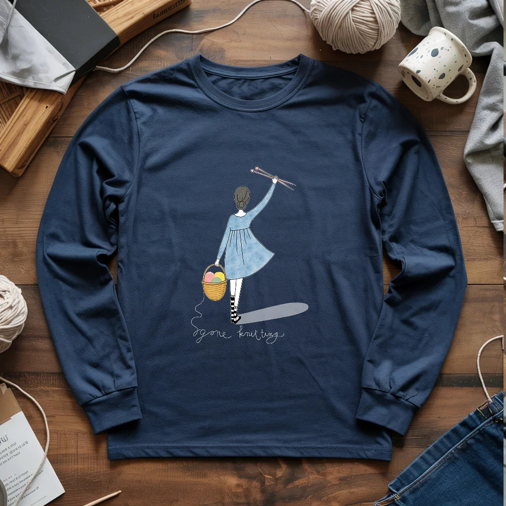 Gone Knitting Long Sleeve T-shirt