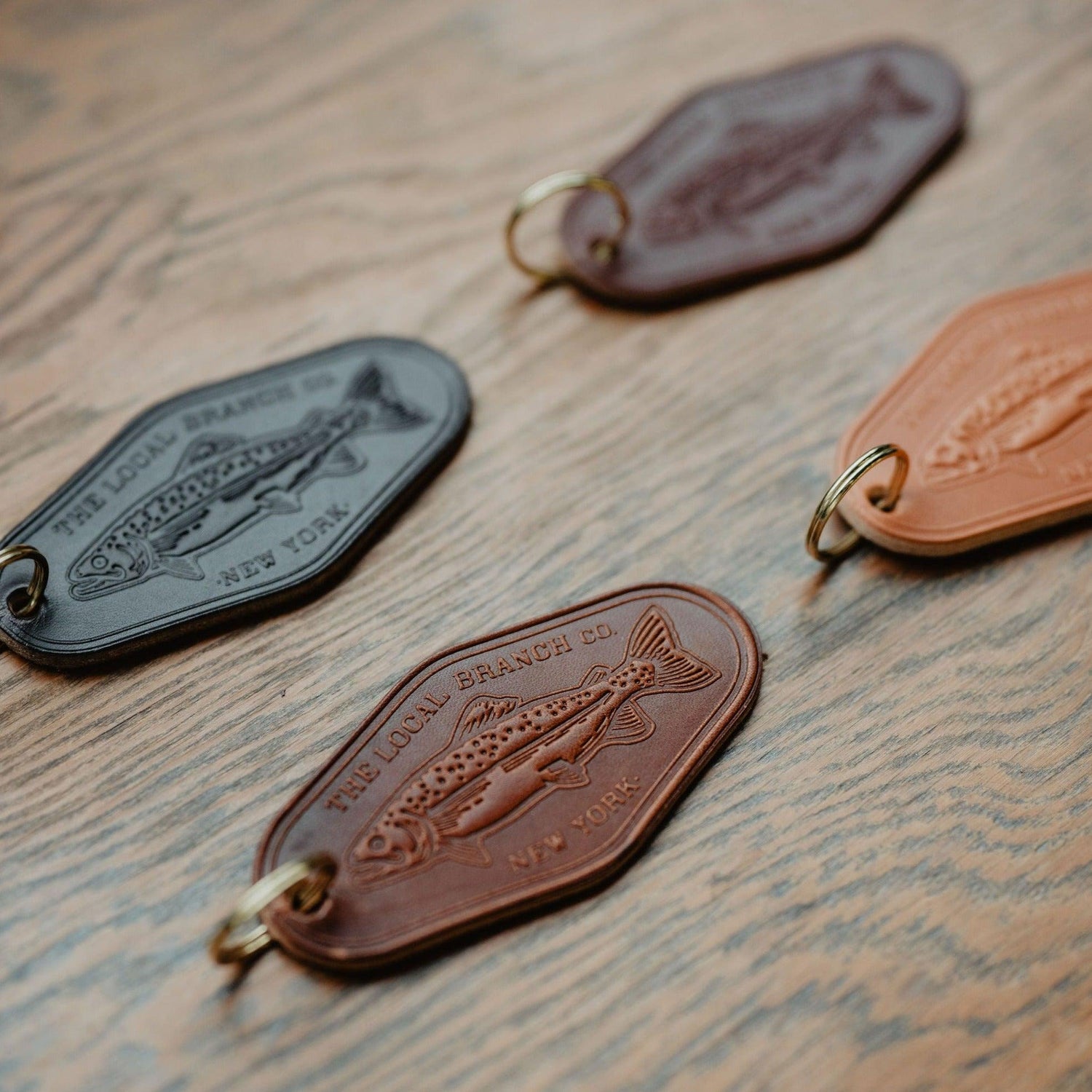 Leather Motel Key Fob - USA Made