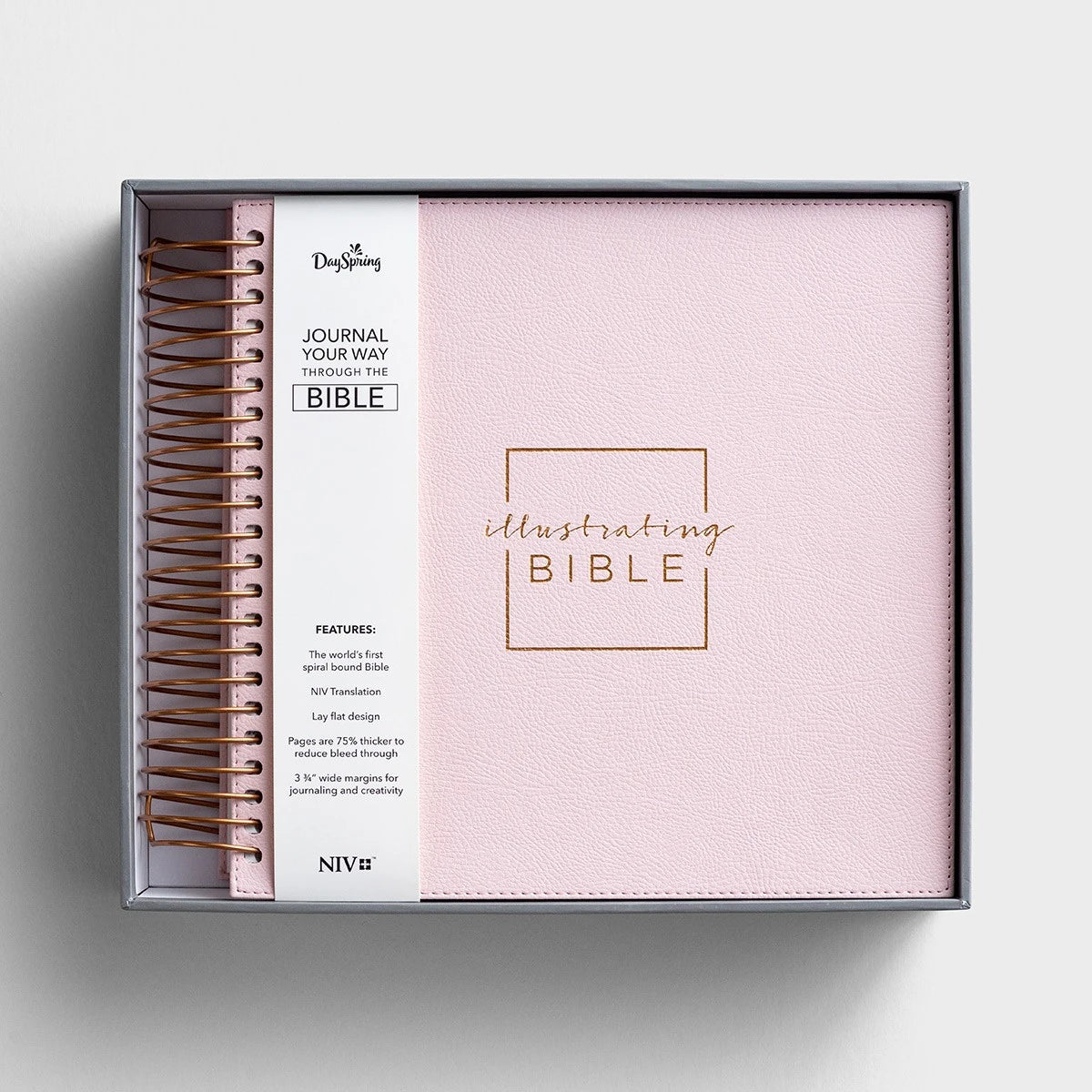 DaySpring - NIV Illustrating Journaling Bible – Soft Pink Faux Leather
