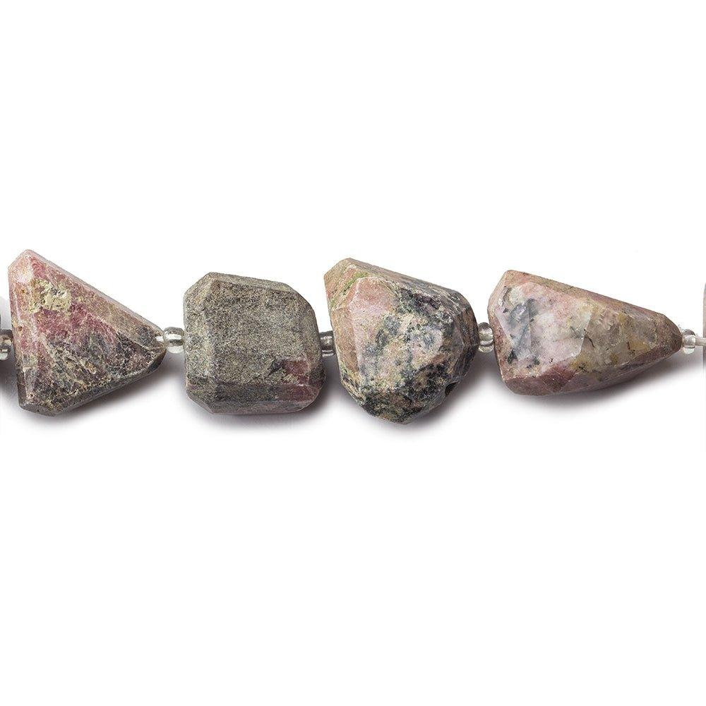 Rhodonite Beads Faceted 16-20mm Nuggets