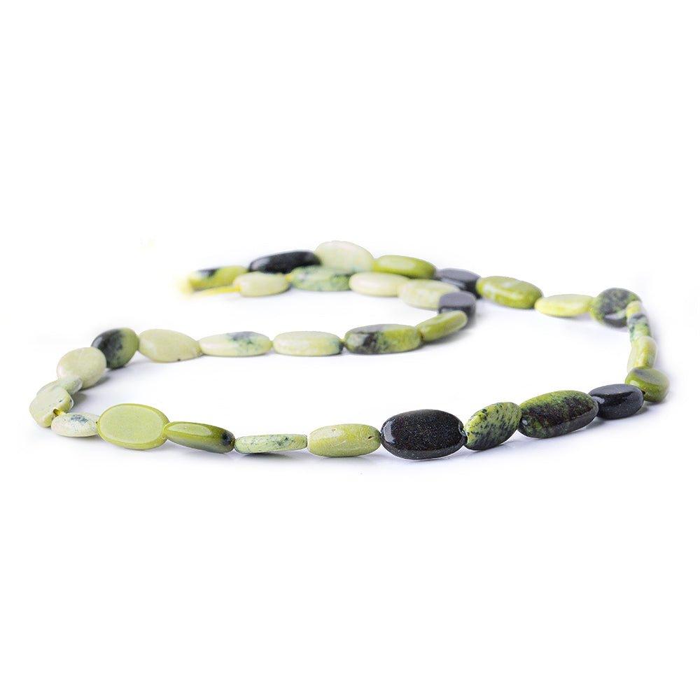 Serpentine Plain Oval Beads, 8 inch