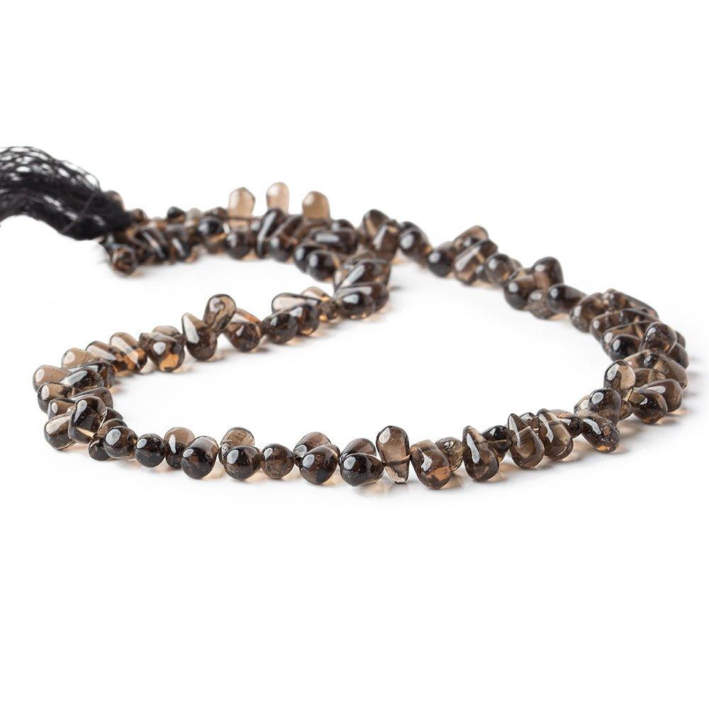 Smoky Quartz Plain Top Drilled Teardrops