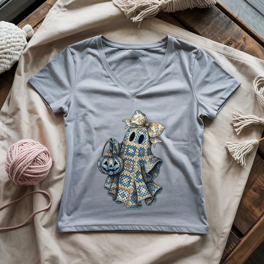 Granny Ghost Lady V-neck