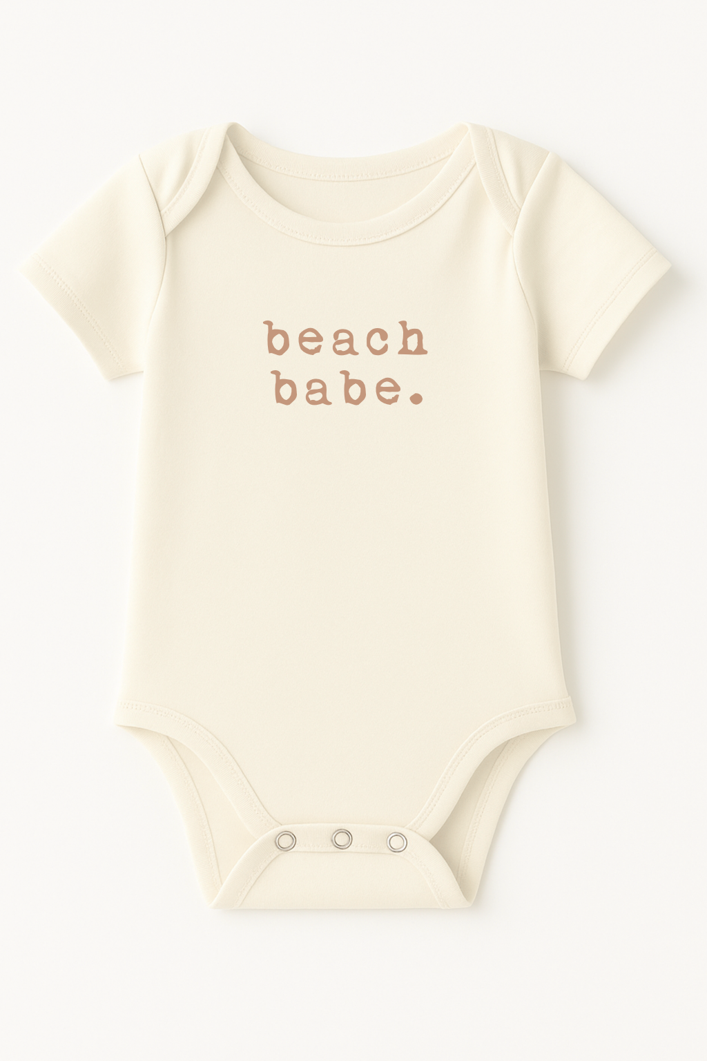Beach Babe Clay Organic Cotton Short Sleeve Baby Bodysuit by Tenth & Pine