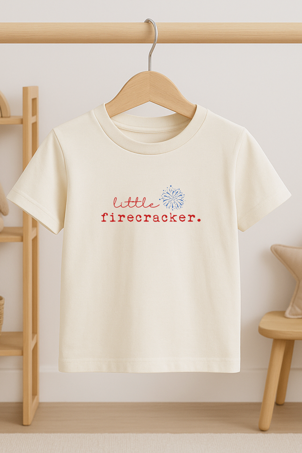 Little Firecracker Organic Kids T-Shirt by Tenth & Pine, product image 4