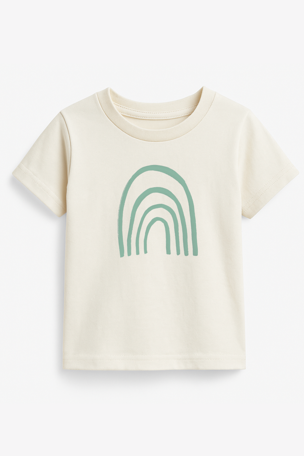 Rainbow Seafoam Organic Cotton Short Sleeve Toddler T-Shirt by Tenth & Pine