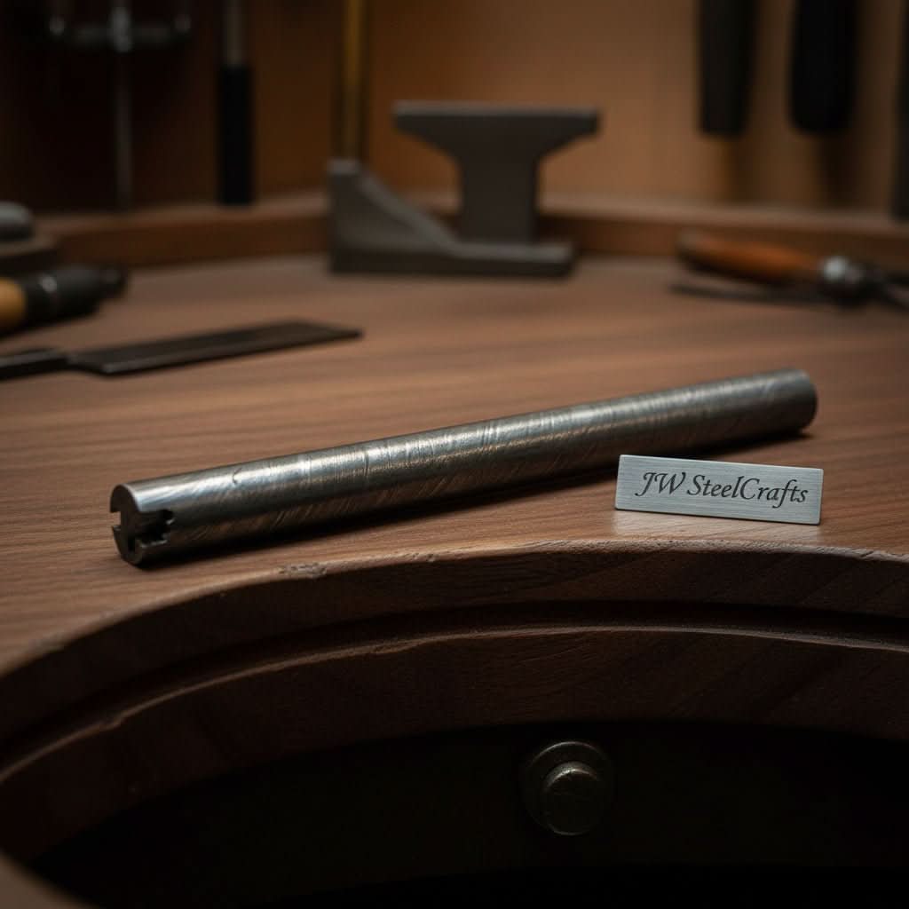 Damascus Round Rod stock in Raw 6 Inch Bar for Ring Making