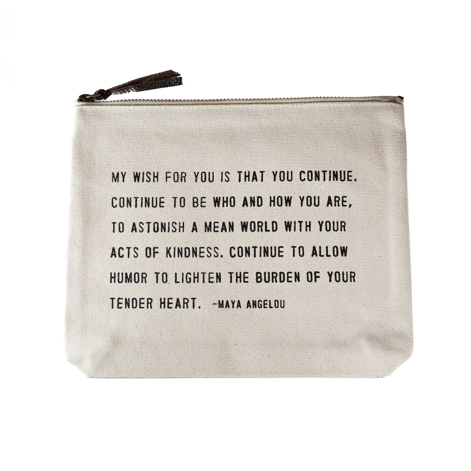 My Wish For You (Maya Angelou Quote) Canvas Zip Bag