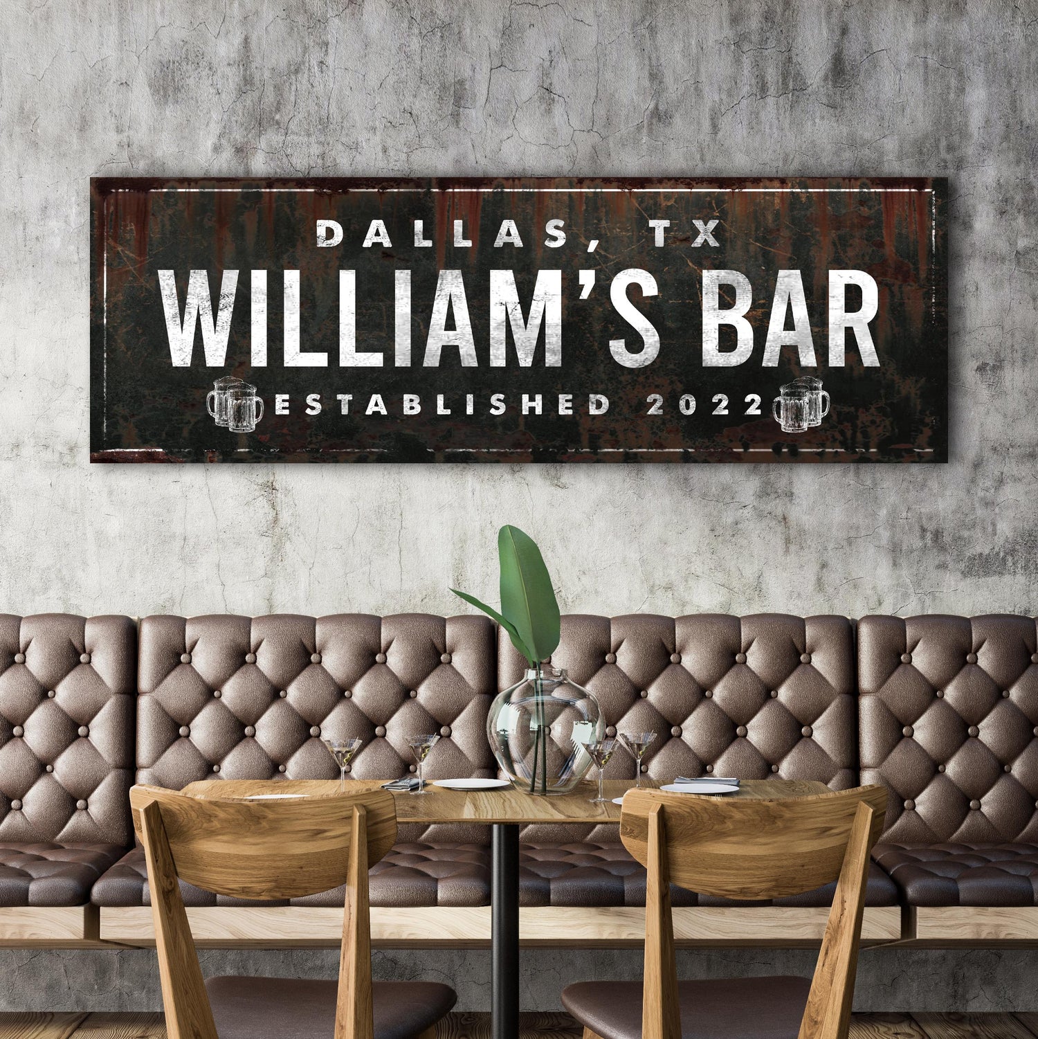 Rustic Bar Sign