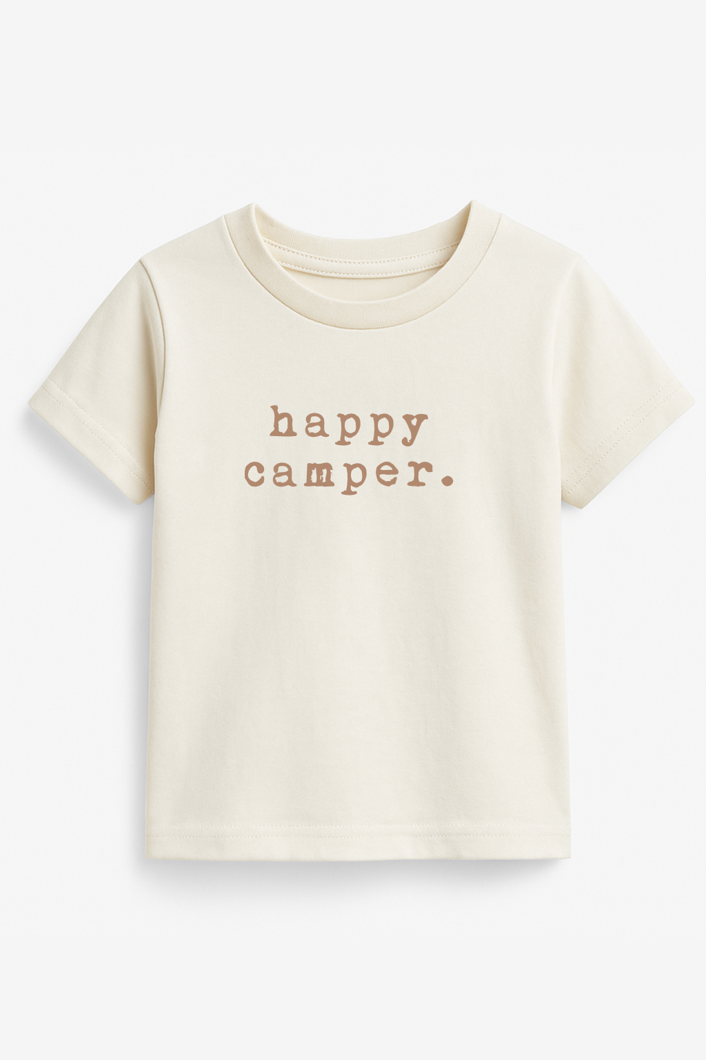 Happy Camper Clay Organic Cotton Short Sleeve Toddler T-Shirt by Tenth & Pine