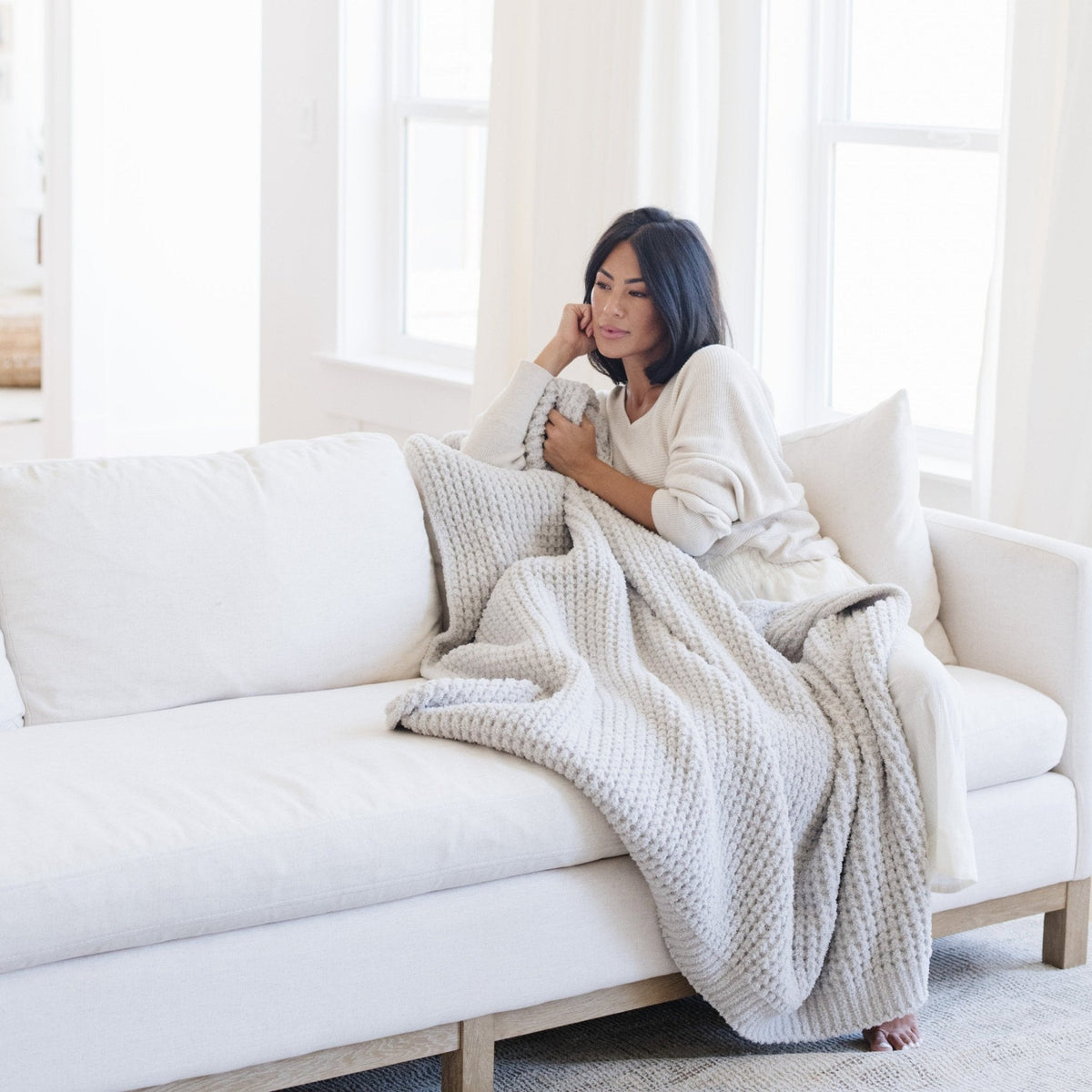 Waffle Knit XL Throw Blankets by Saranoni, product image 12