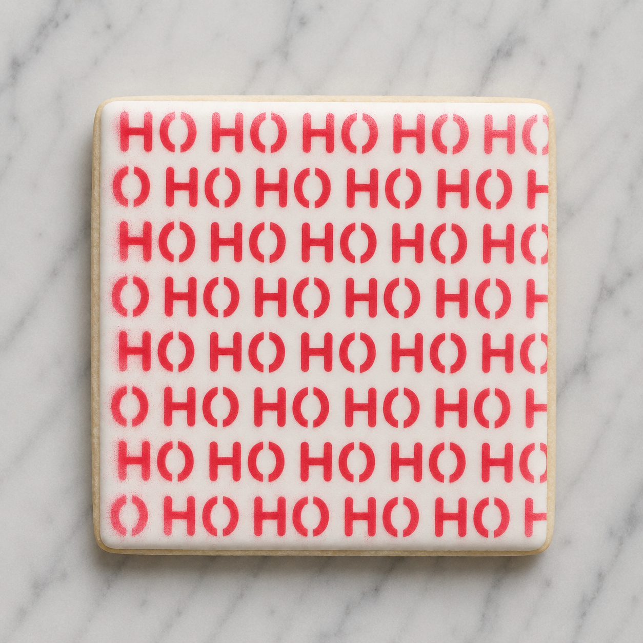 Santa Ho Ho Ho Cookie Stencil
