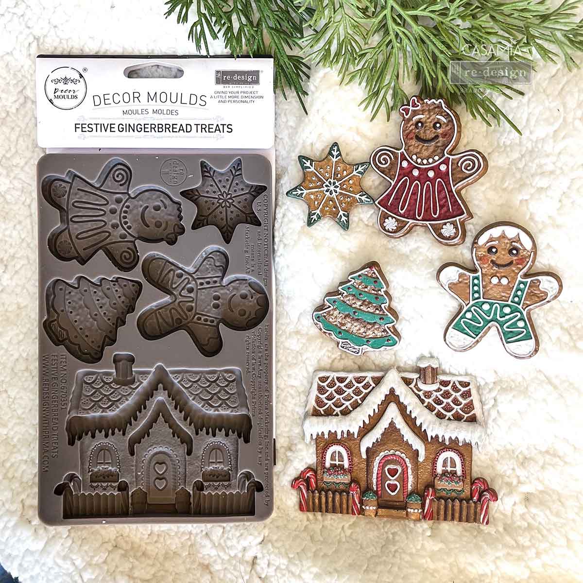 Decor Moulds® - Festive Gingerbread Treats - 1 pc, 5