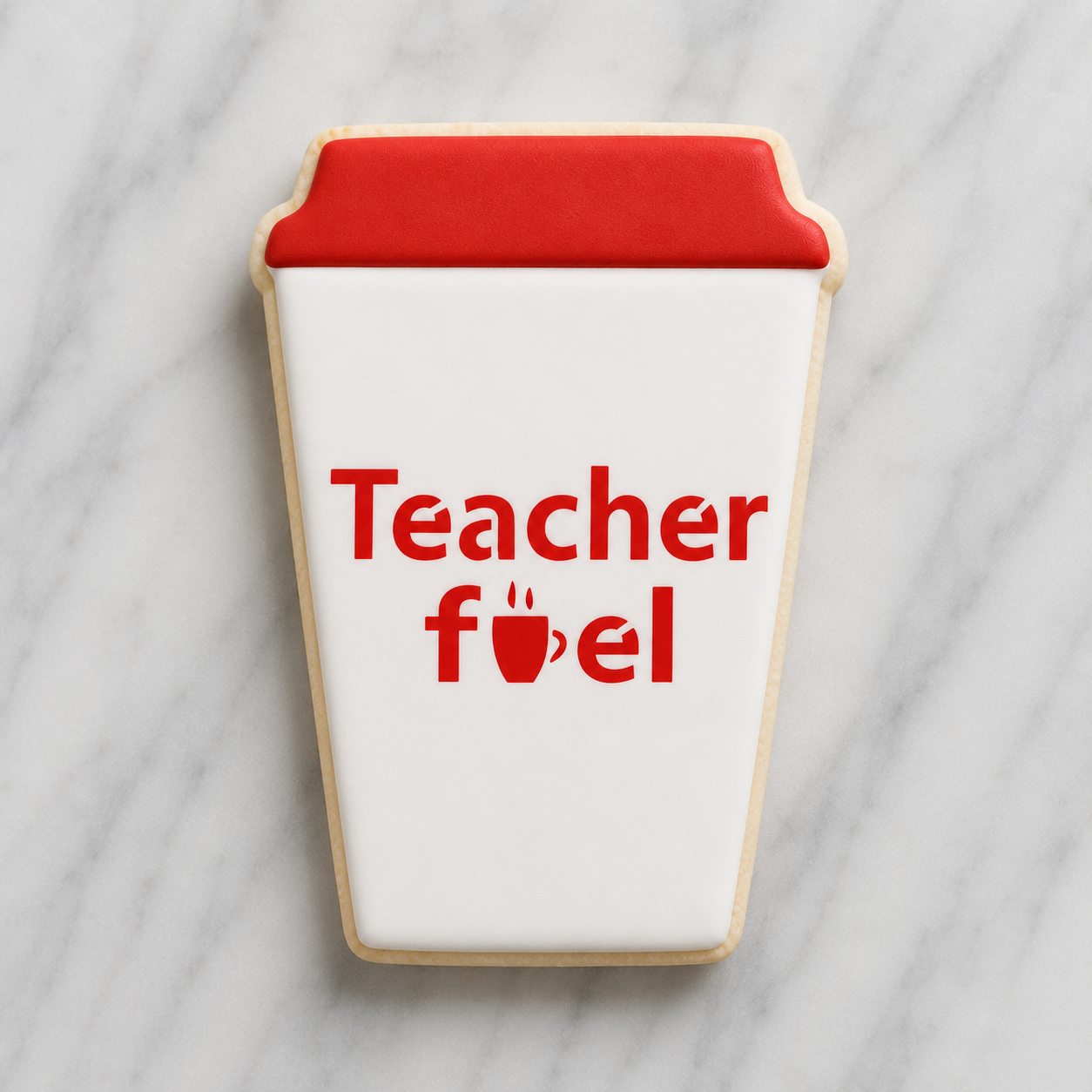 Teacher Fuel Cookie Stencil